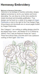 Mobile Screenshot of hennessyembroidery.net